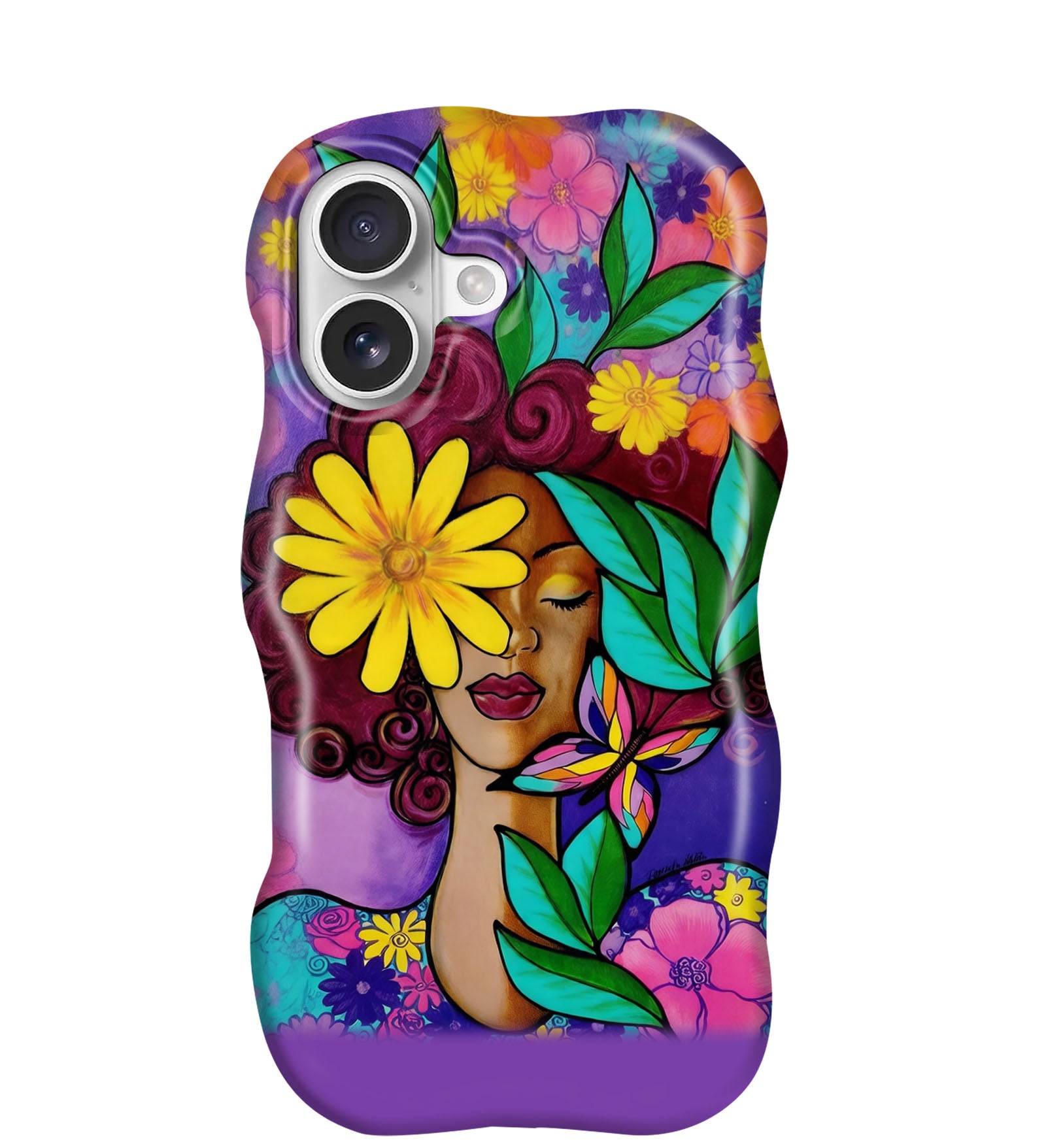 Wavy Dual-Layer Cases for iPhone 12 to 17 Series